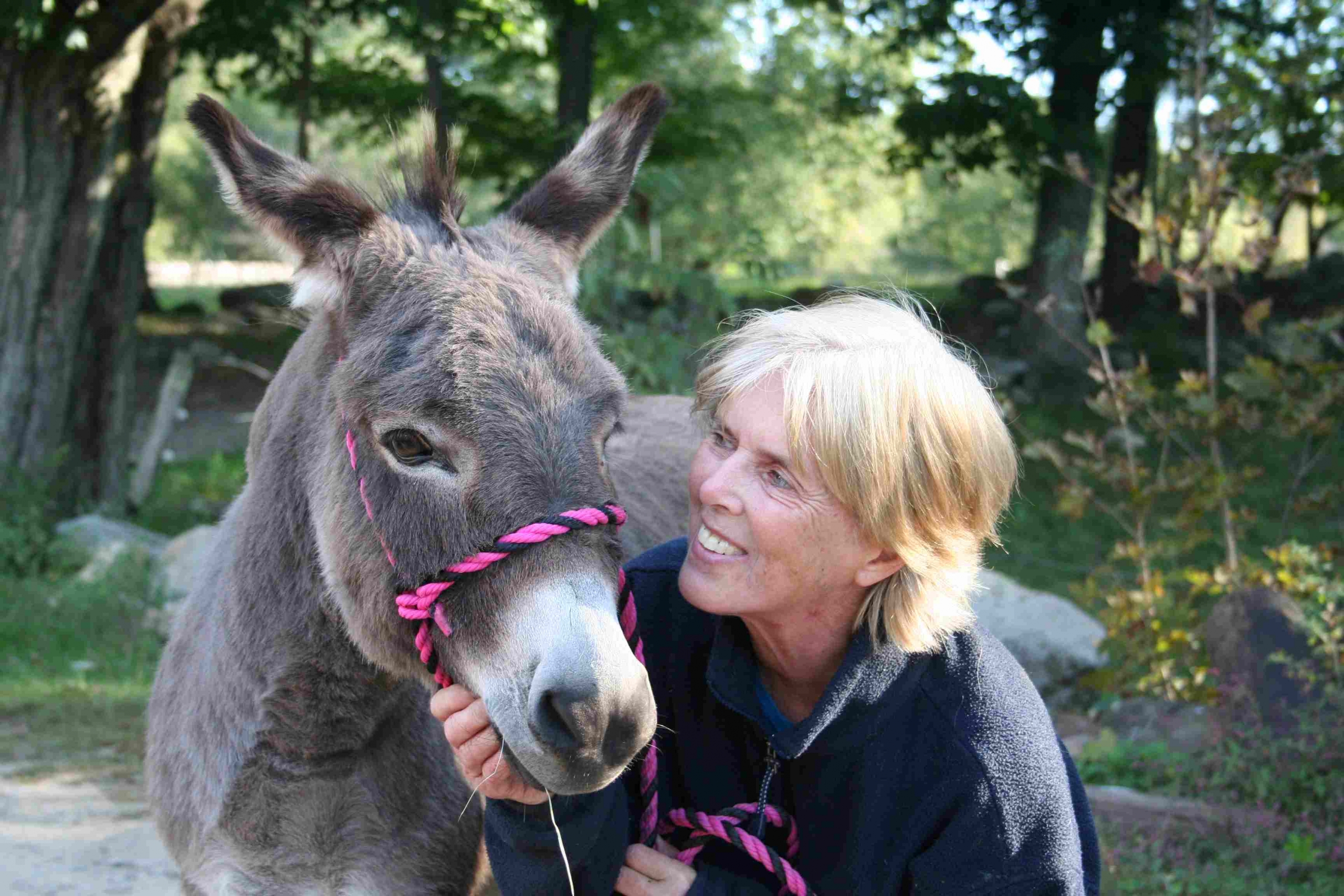 Carole and Eleanor the Donkey